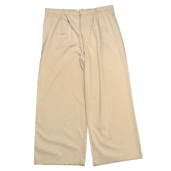 Tinseltown Pants - Tinseltown High Rise Wide Leg Trousers Camel Tan Minimalist Neutral Plus Size 2X